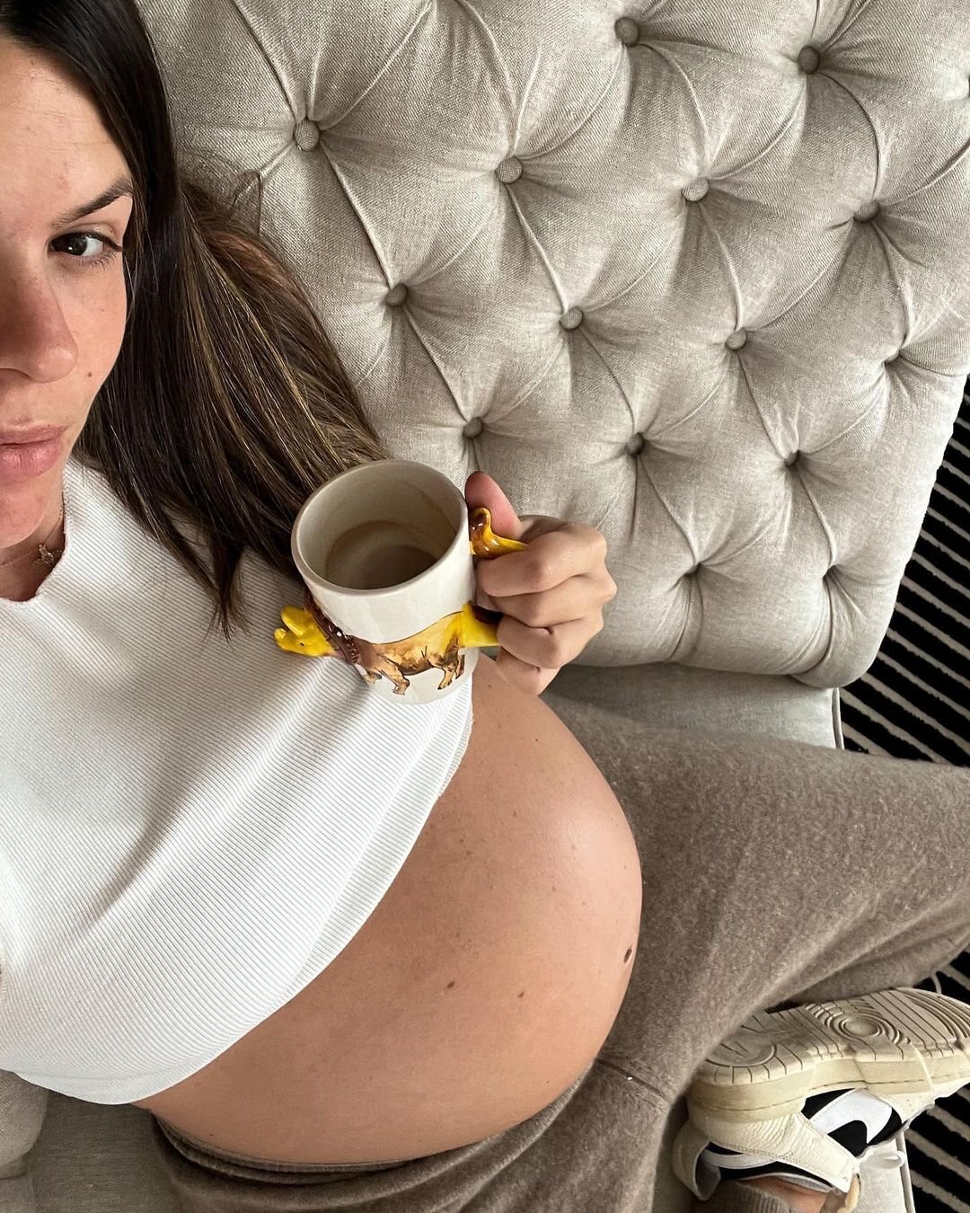 Laura Matamoros presumiendo de su embarazo/ Foto: Instagram