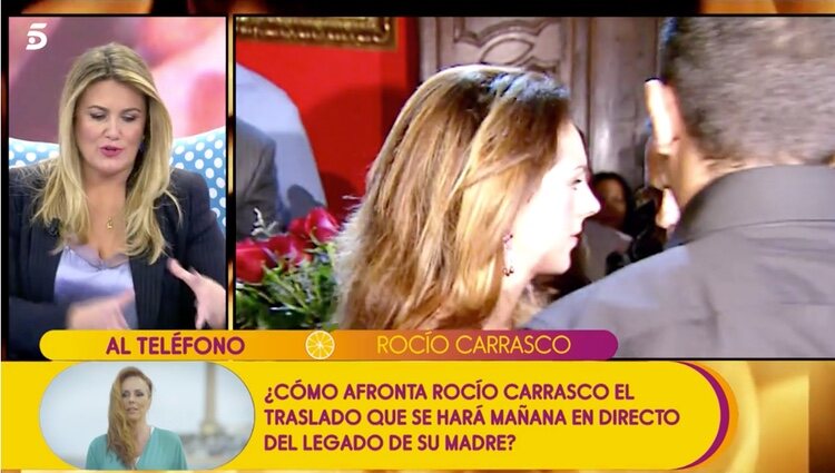 Rocío Carrasco hablando del especial de Rocío Jurado / Foto: Telecinco.es