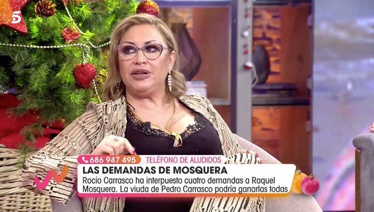 Raquel Mosquera muy enfadada con Rocío Carrasco / Foto: Telecinco.es