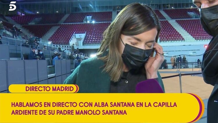 Alba Santana emocionada con 'Sálvame' | Foto: telecinco.es