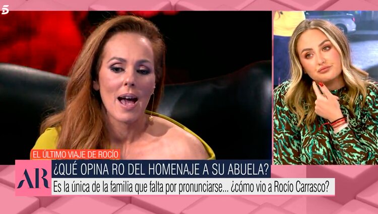 Rocío Flores reacciona al testimonio de su madre