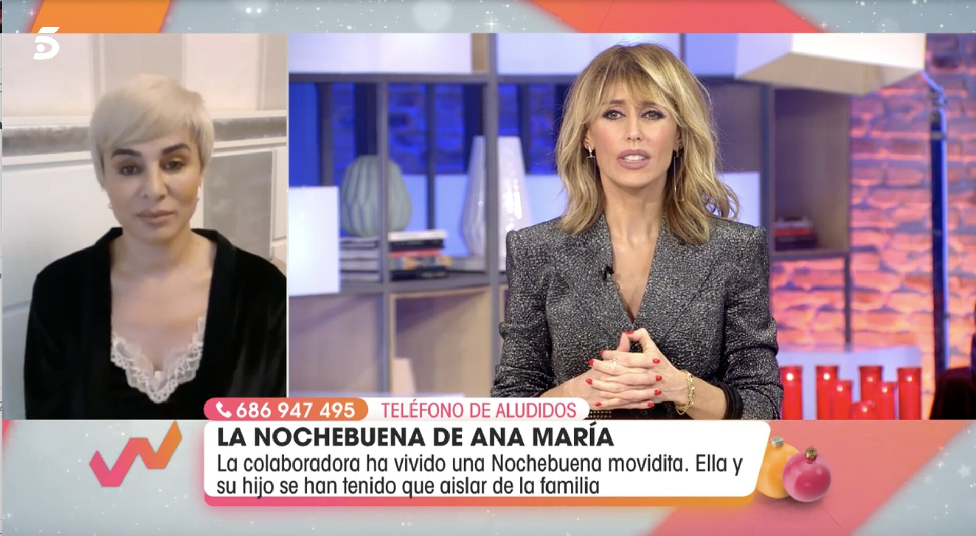Ana María Aldón, confinada tras el positivo de su hijo | Foto: Telecinco.es