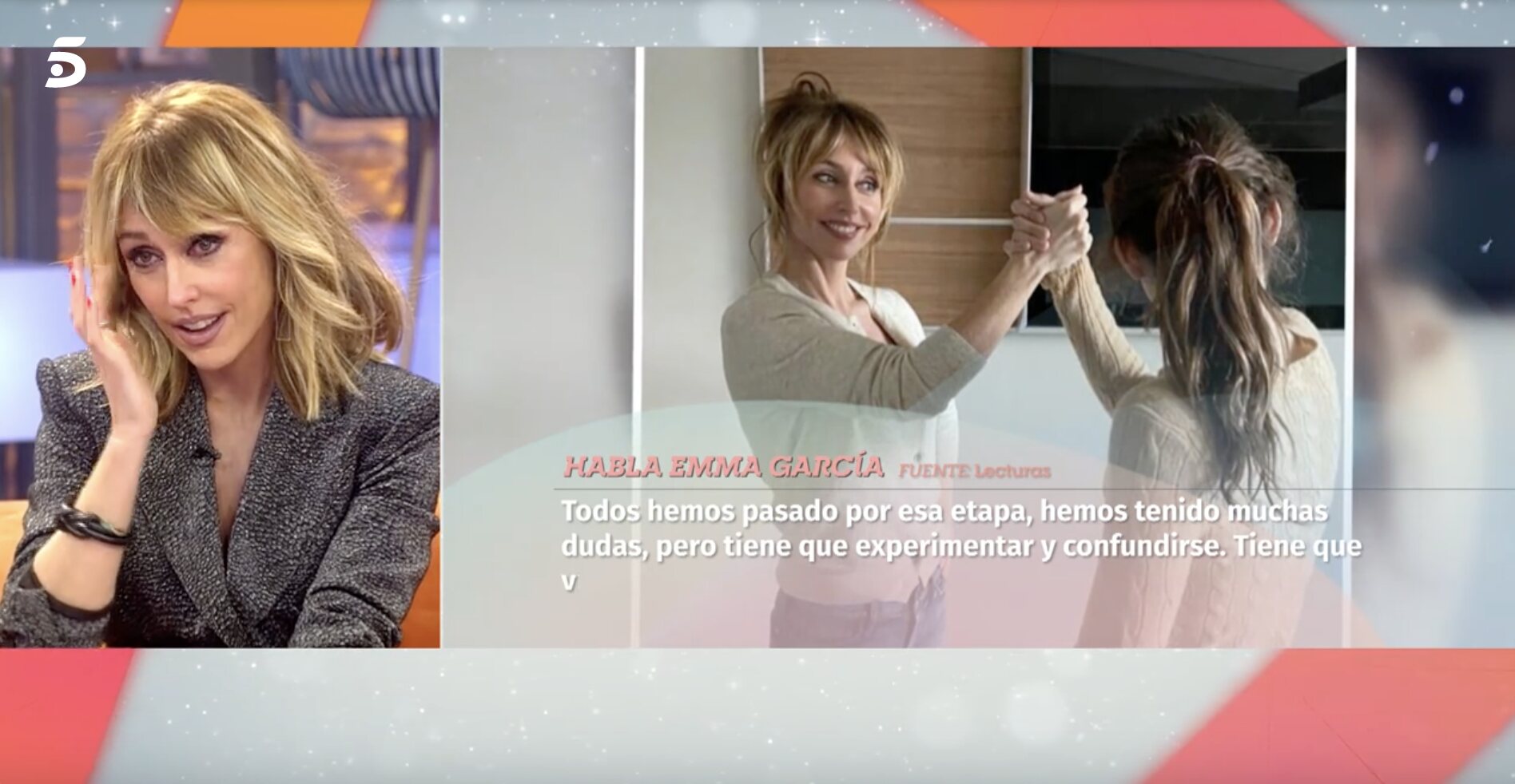 Emma García, emocionada al hablar de su familia | Foto: Telecinco.es
