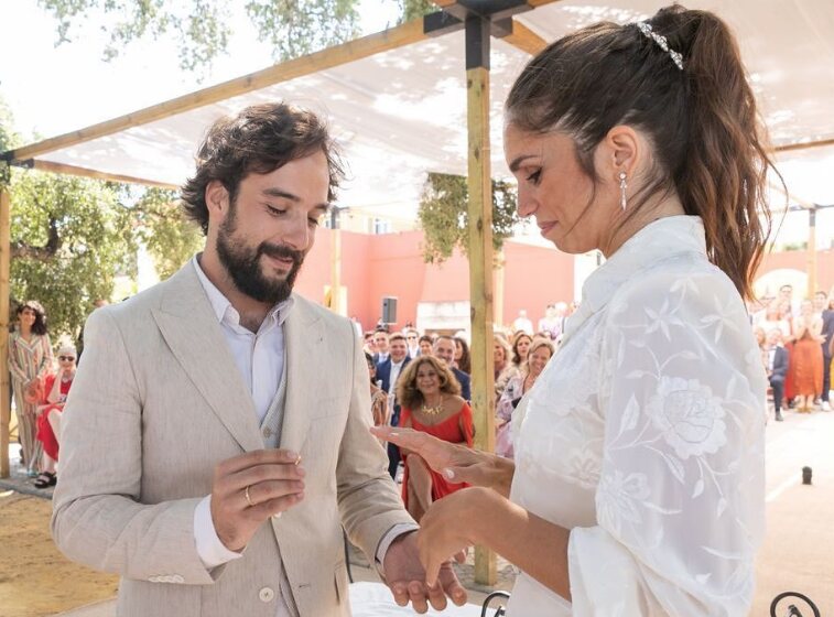 Elena Furiase y Gonzalo Sierra el día de su boda/ Foto: Instagram