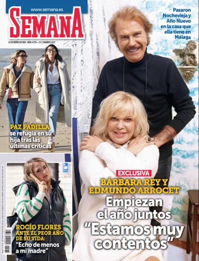 Bigote Arrocet y Bárbara Rey en la portada de Semana