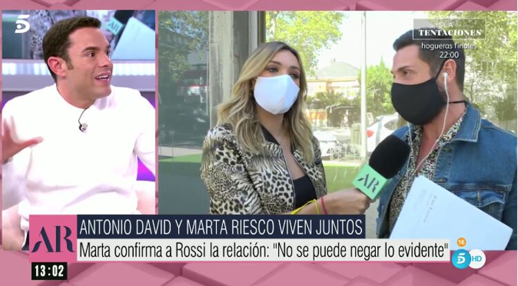Antonio Rossi ha hablado por Marta Riesco en directo | Foto: Telecinco.es