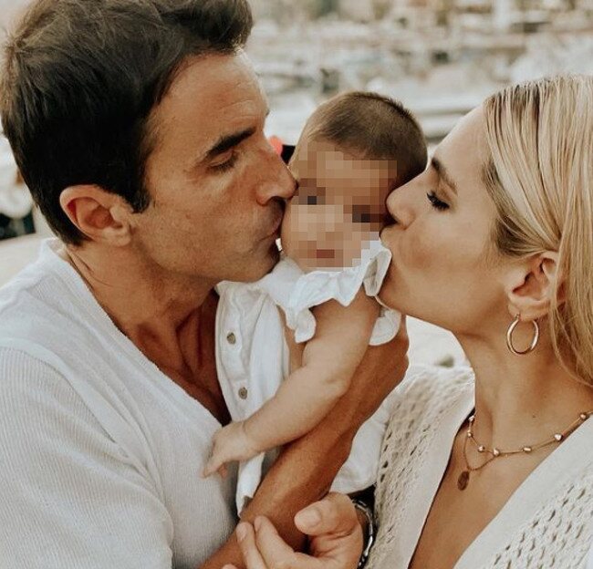 Ivana Icardi y Hugo Sierra con su hija Giorgia/ Foto: Instagram