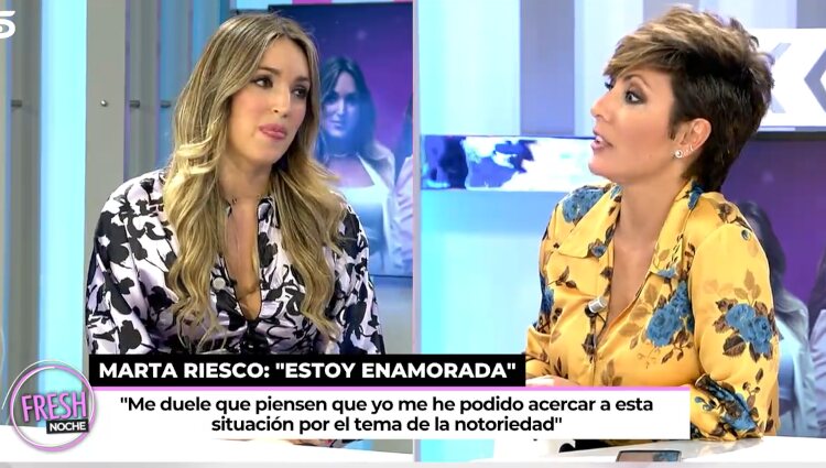 Marta Riesco habla de su relación con Antonio David en 'Ya son las ocho' / Foto: Telecinco.es