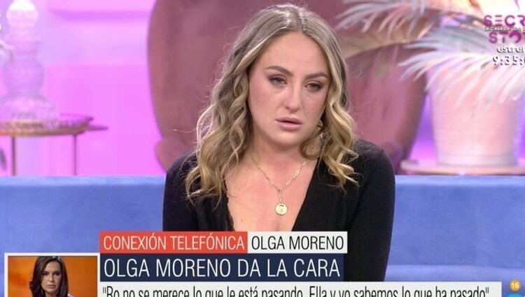 Rocío Flores el día que habló Olga Moreno | Foto: telecinco.es