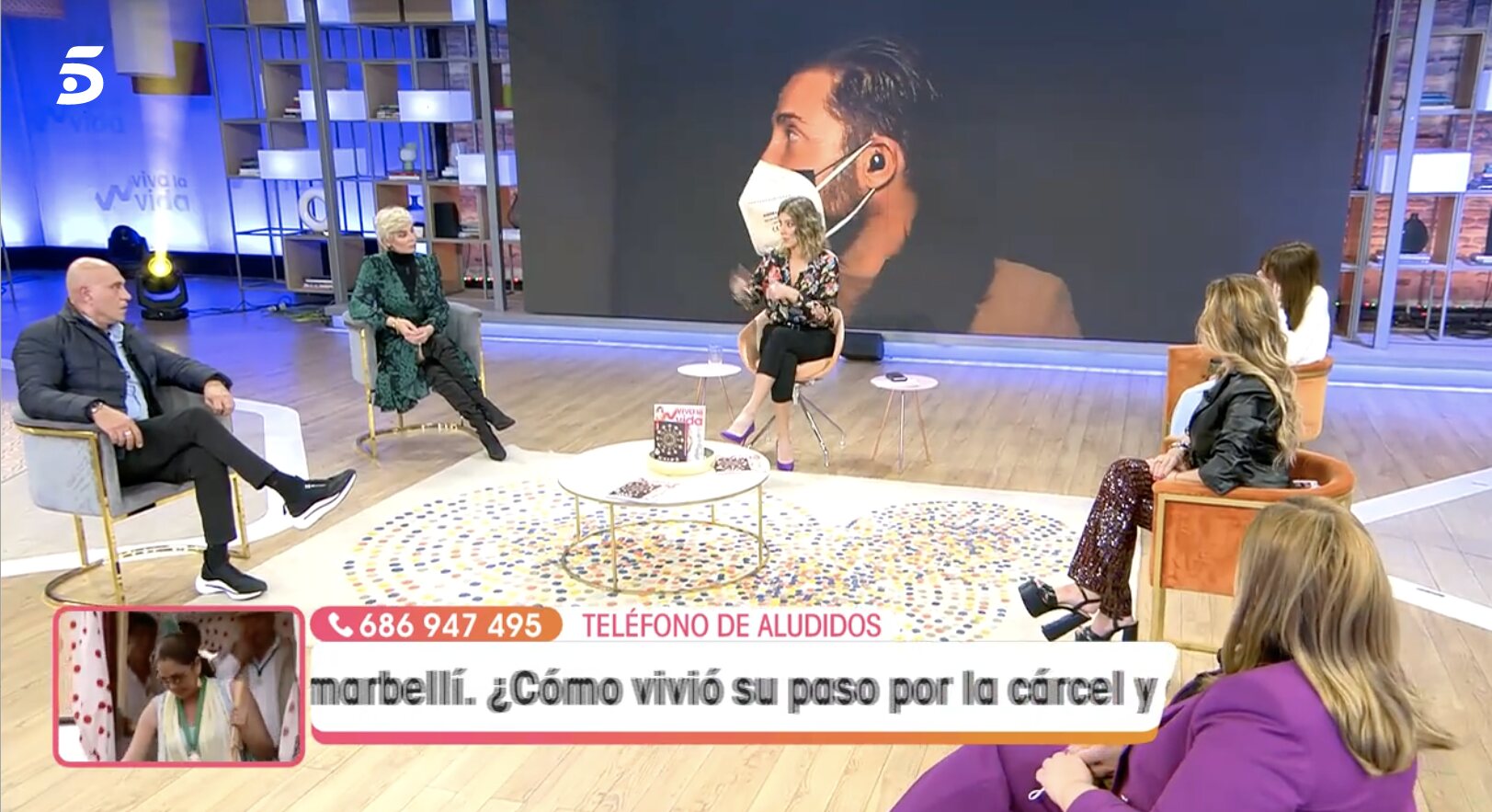 Sandra Barneda, al frente de 'Viva la vida' por la ausencia de Emma García | Foto: Telecinco.es