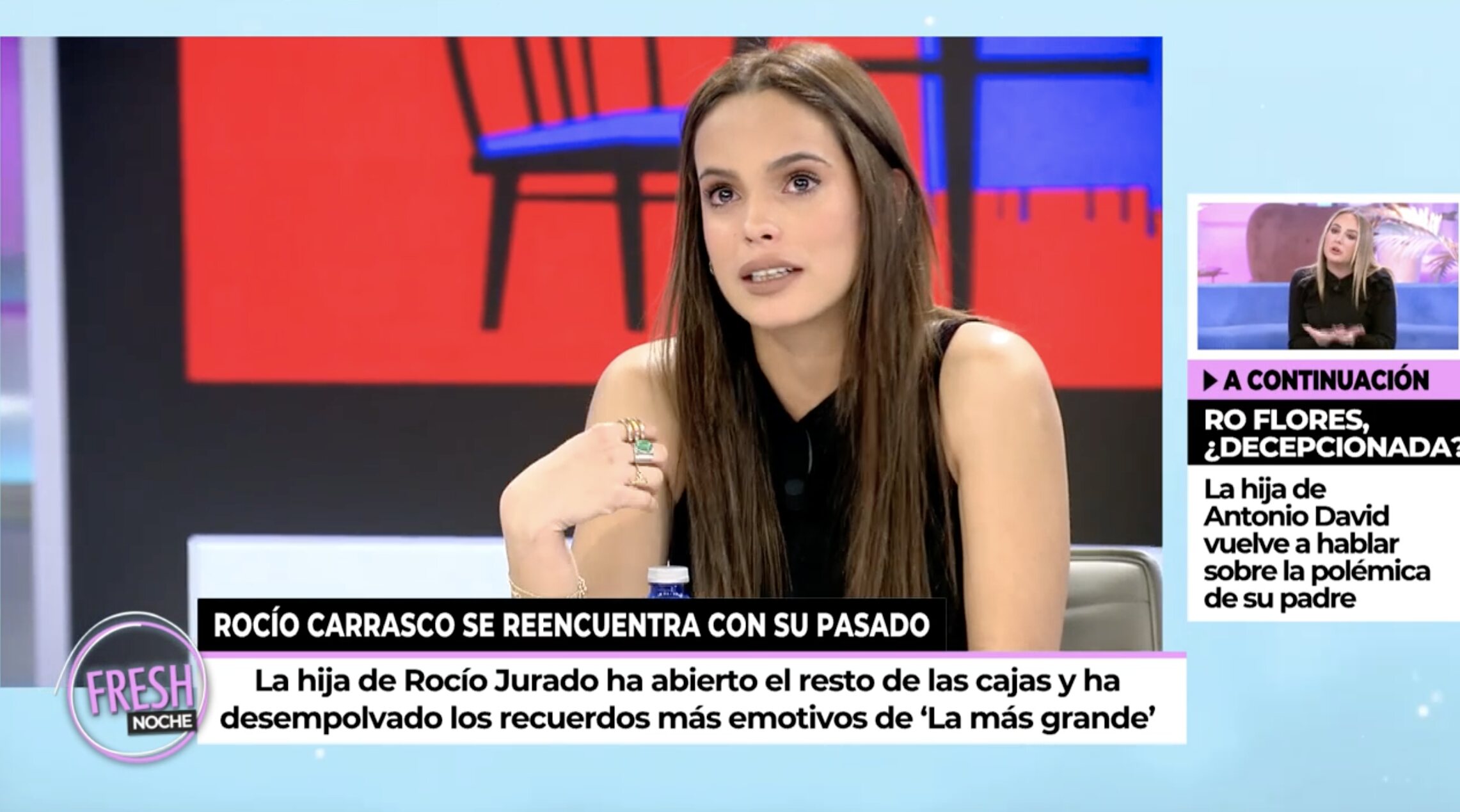Gloria Camila reconoce echar en falta a su hermana para vivir juntas un momento así | Foto: Telecinco.es