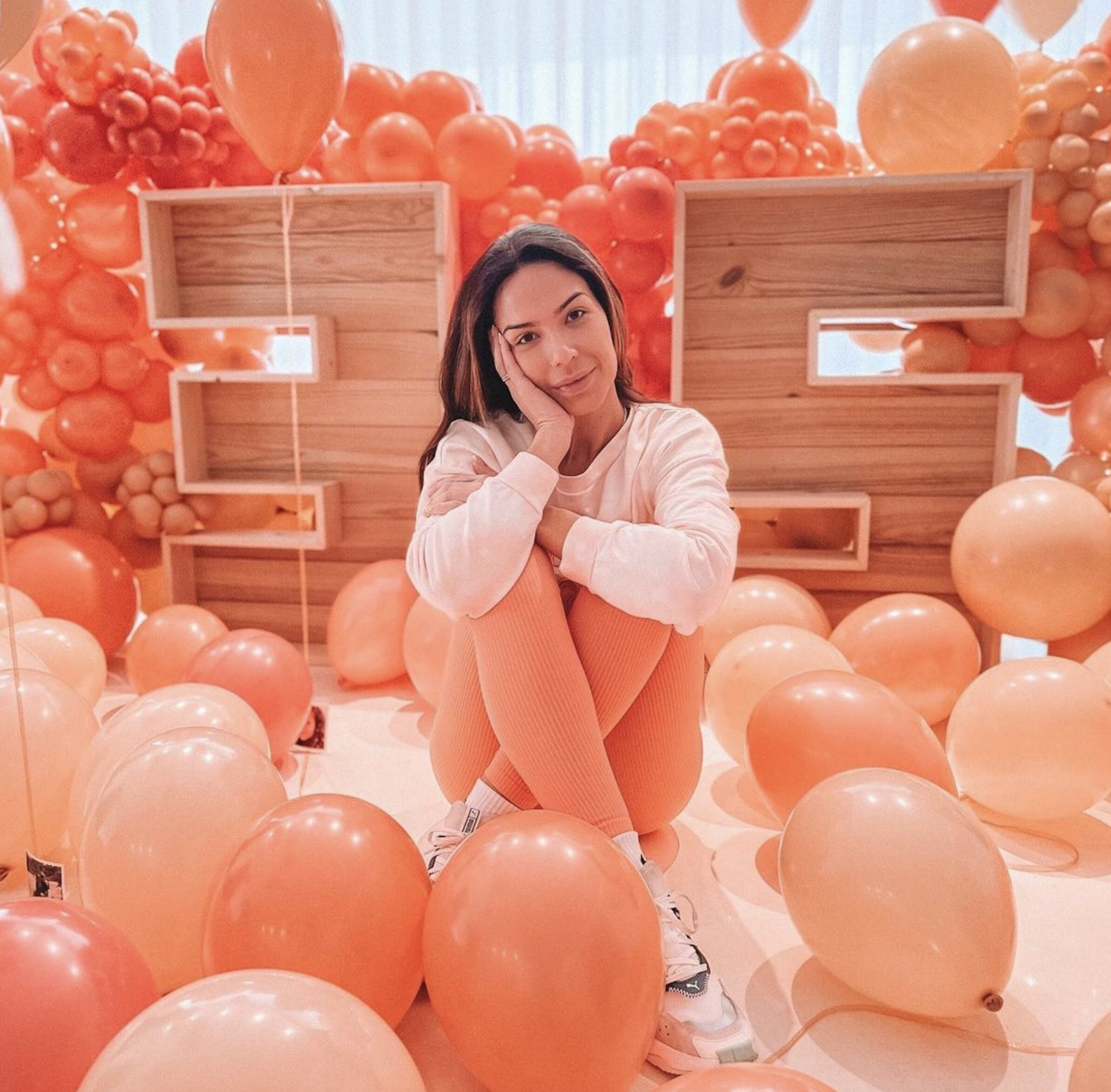 Tamara Gorro rodeada de globos en su cumpleaños/ Foto: Instagram