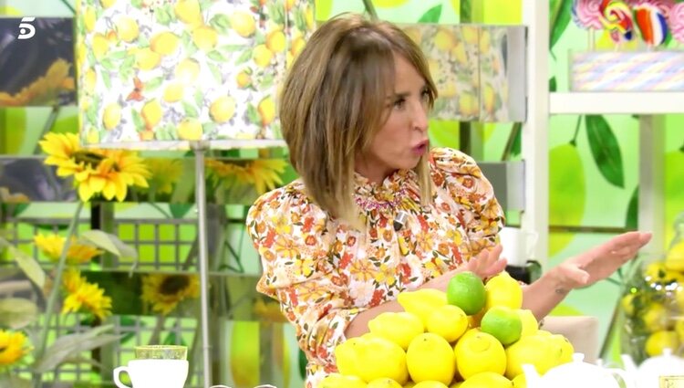 María Patiño habla sobre Marta Riesco en 'Sálvame Lemom Tea' / Foto: Telecinco.es