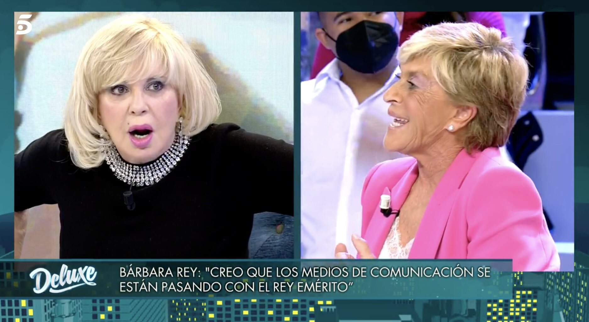 Bárbara Rey, perpleja por las palabras de Chelo García Cortés | foto: Telecinco.es