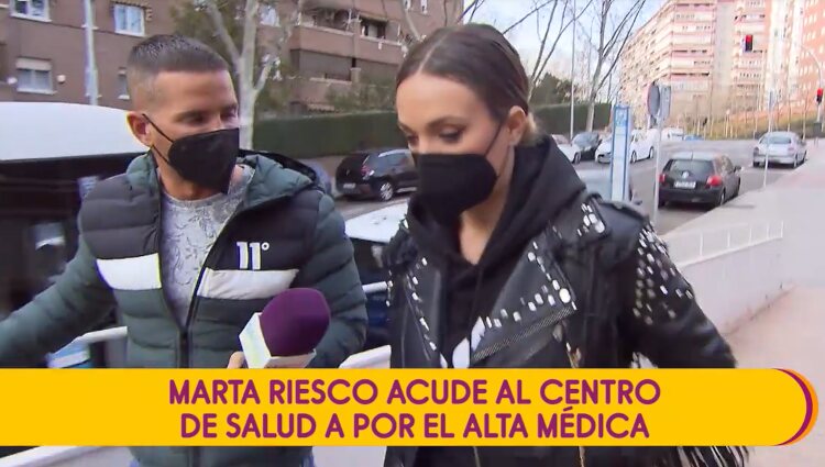 Marta Riesco reibe el alta médica / Foto: Telecinco.es