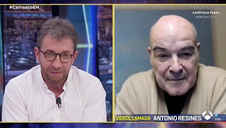 Antonio Resines habla con Pablo Motos | Foto: telecinco.es