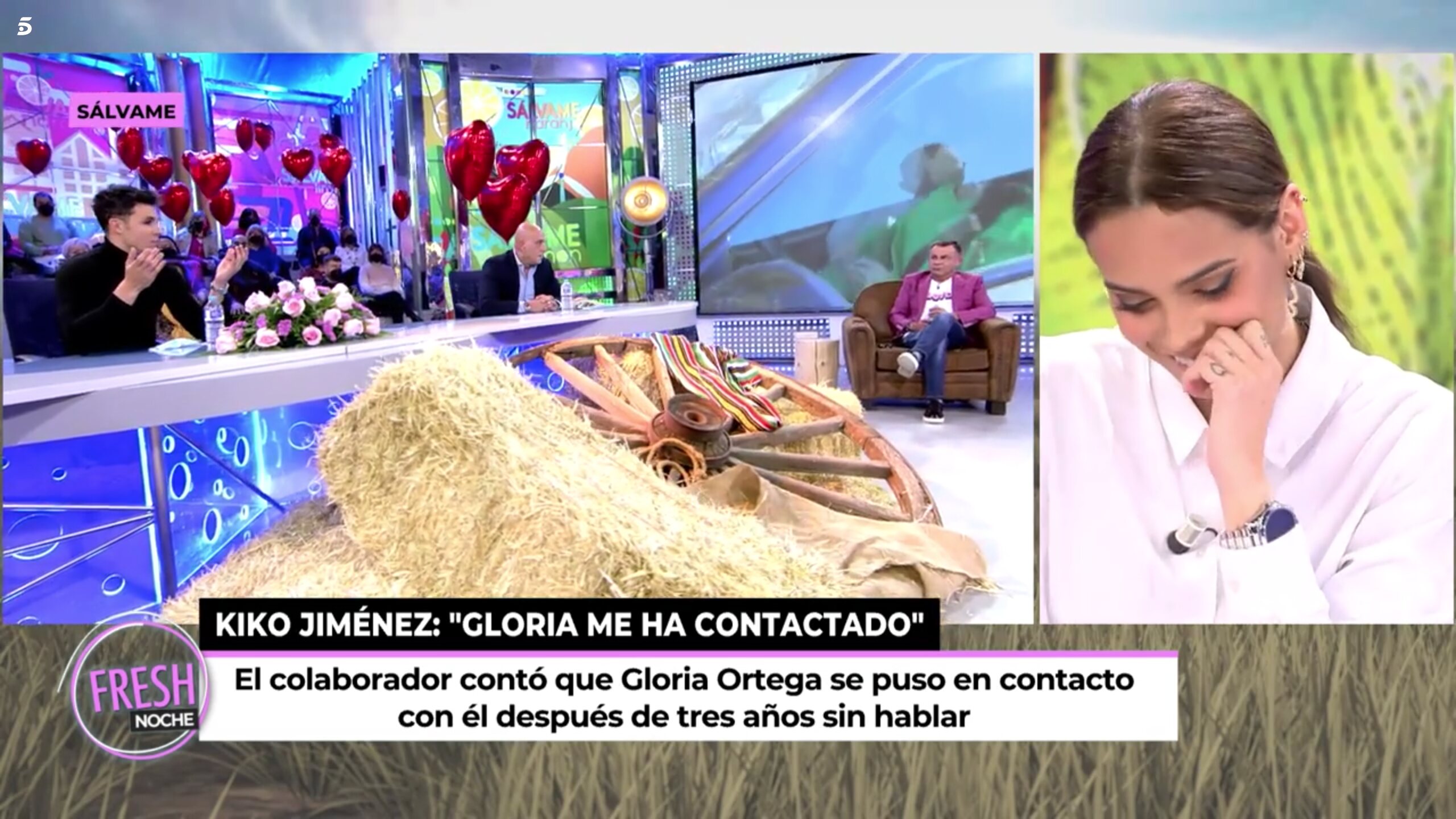 Gloria Camila, muerta de risa al escuchar a Kiko Jiménez | Foto: Telecinco.es