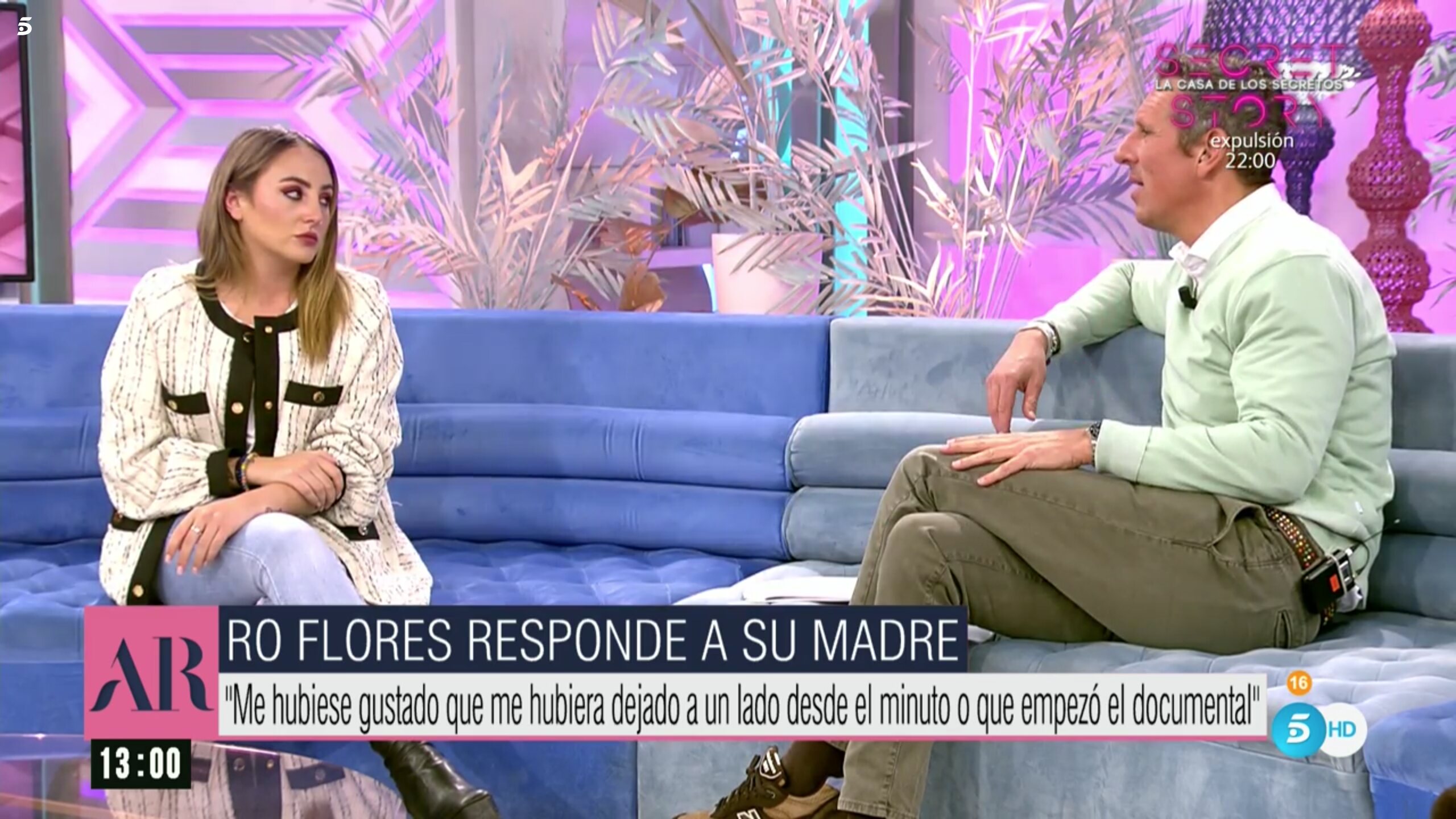 Rocío Flores reapareció 24 horas después que su madre en el mismo plató | Foto: Telecinco.es
