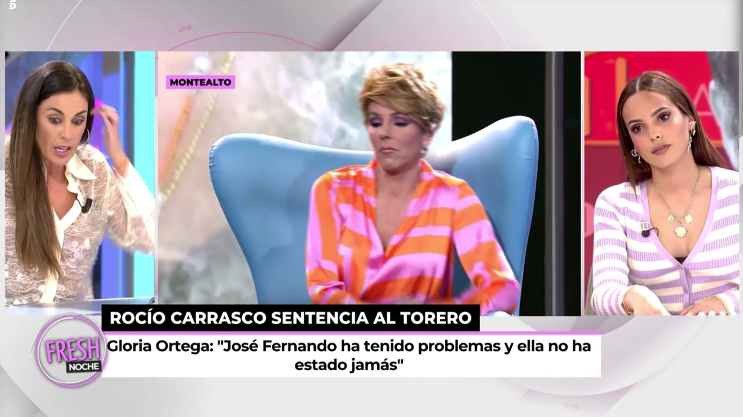 Gloria Camila, enfadada por las palabras de Rocío Carrasco sobre Ortega Cano | Foto: Telecinco.es