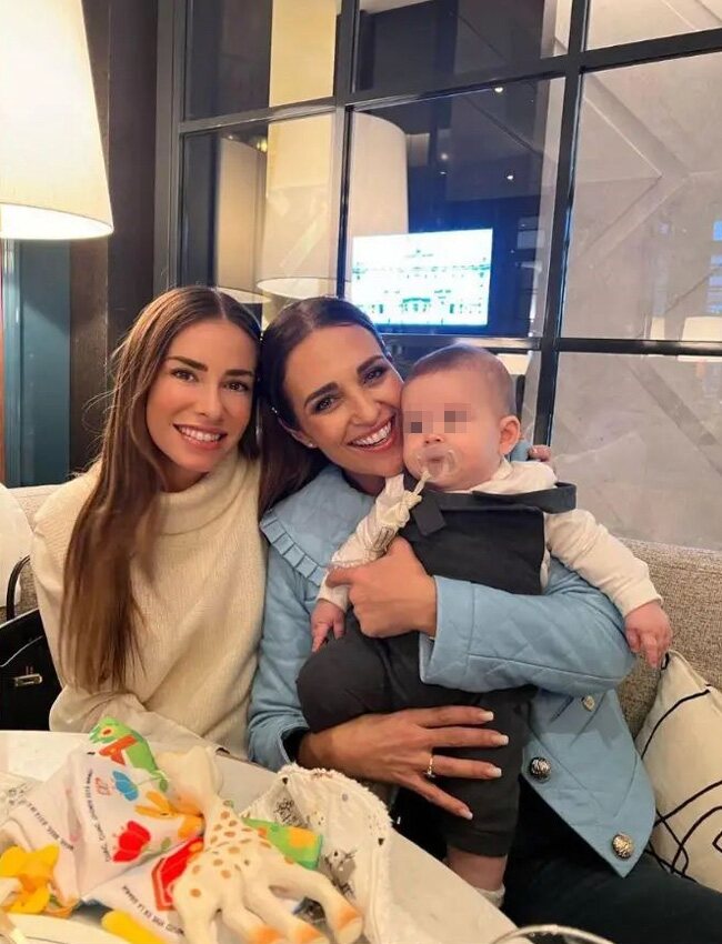 Marta Carriedo con su hijo Noah y Paula Echevarría/ Foto: Instagram