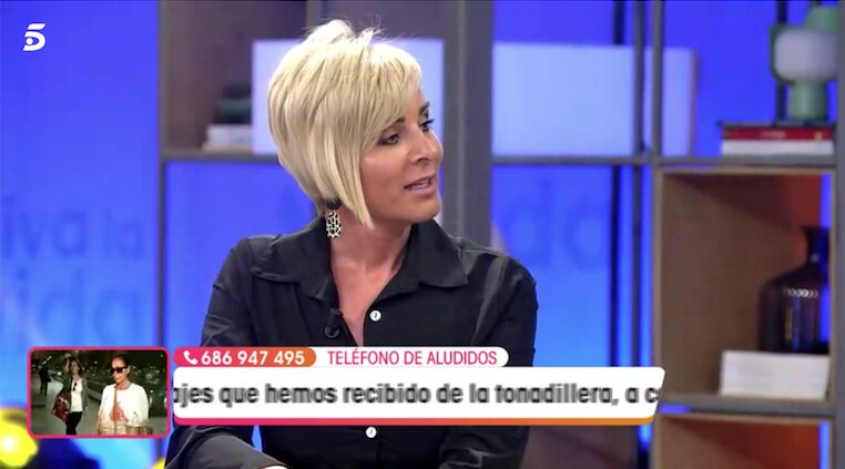 Ana María Aldón en 'Viva la vida'/ Foto: telecinco.es