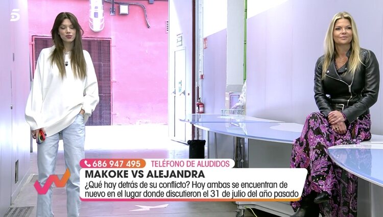 Alejandra Rubio y Makoke se reencuentran en 'Viva la Vida'/ Foto: Telecinco.es