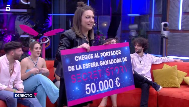 Marta gana el juego de las esferas / Foto: Telecinco.es