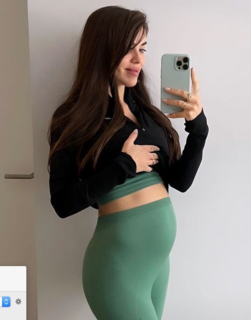 Violeta Mangriñán presumiendo de su embarazo/ Foto: Instagram