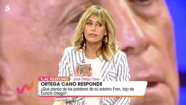 Emma García hablando en directo con José Ortega Cano en 'Viva la Vida' / Foto: Telecinco.es
