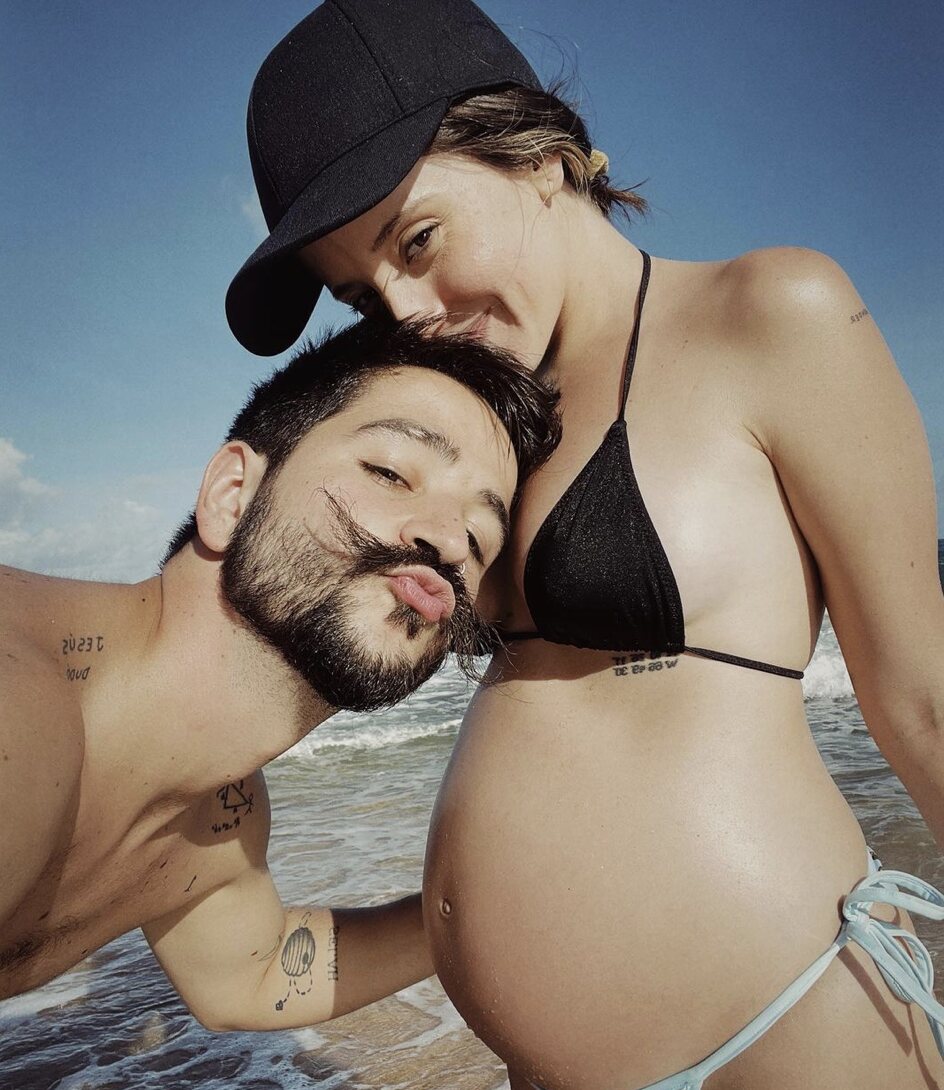 Camilo y Evaluna presumiendo de embarazo/ Foto: Instagram