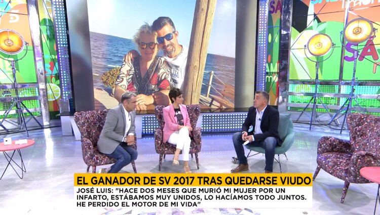 José Luis recuerda su mujer Inma Simarro en 'Sálvame' / Foto: Telecinco.es