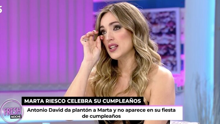 Marta Riesco se rompe al hablar del tema | Foto: telecinco.es