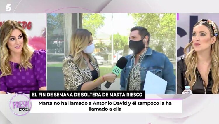 Marta Riesco habla de su relación con Antonio David / Foto: Telecinco.es
