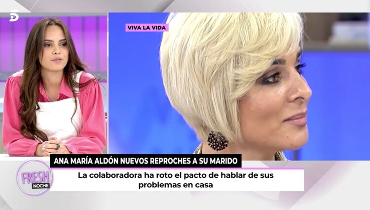 Gloria Camila contesta a Ana María Aldón / Foto: Telecinco.es