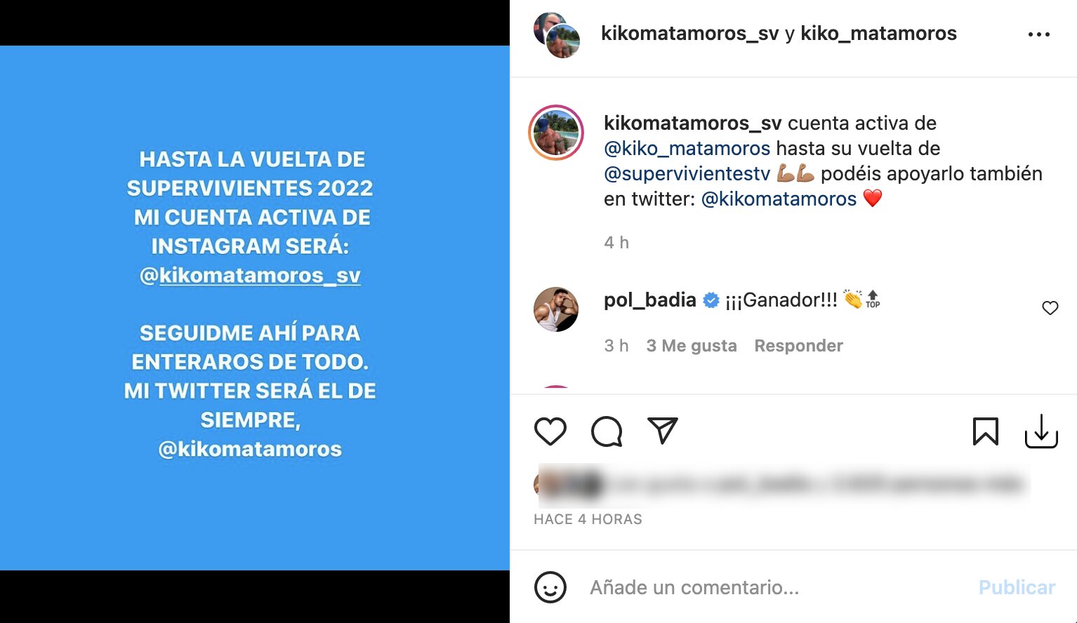 Kiko Matamoros se despide de sus seguidores a través de las redes | Foto: Instagram