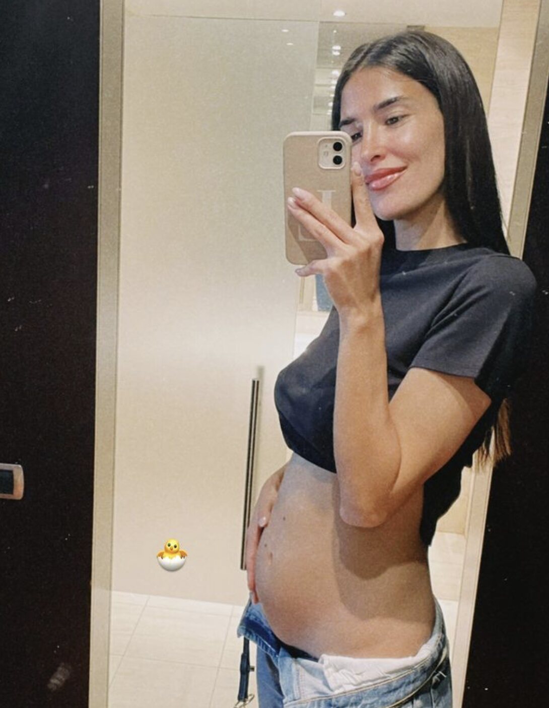 Lidia Torrent presumiendo de embarazo/ Foto: Instagram