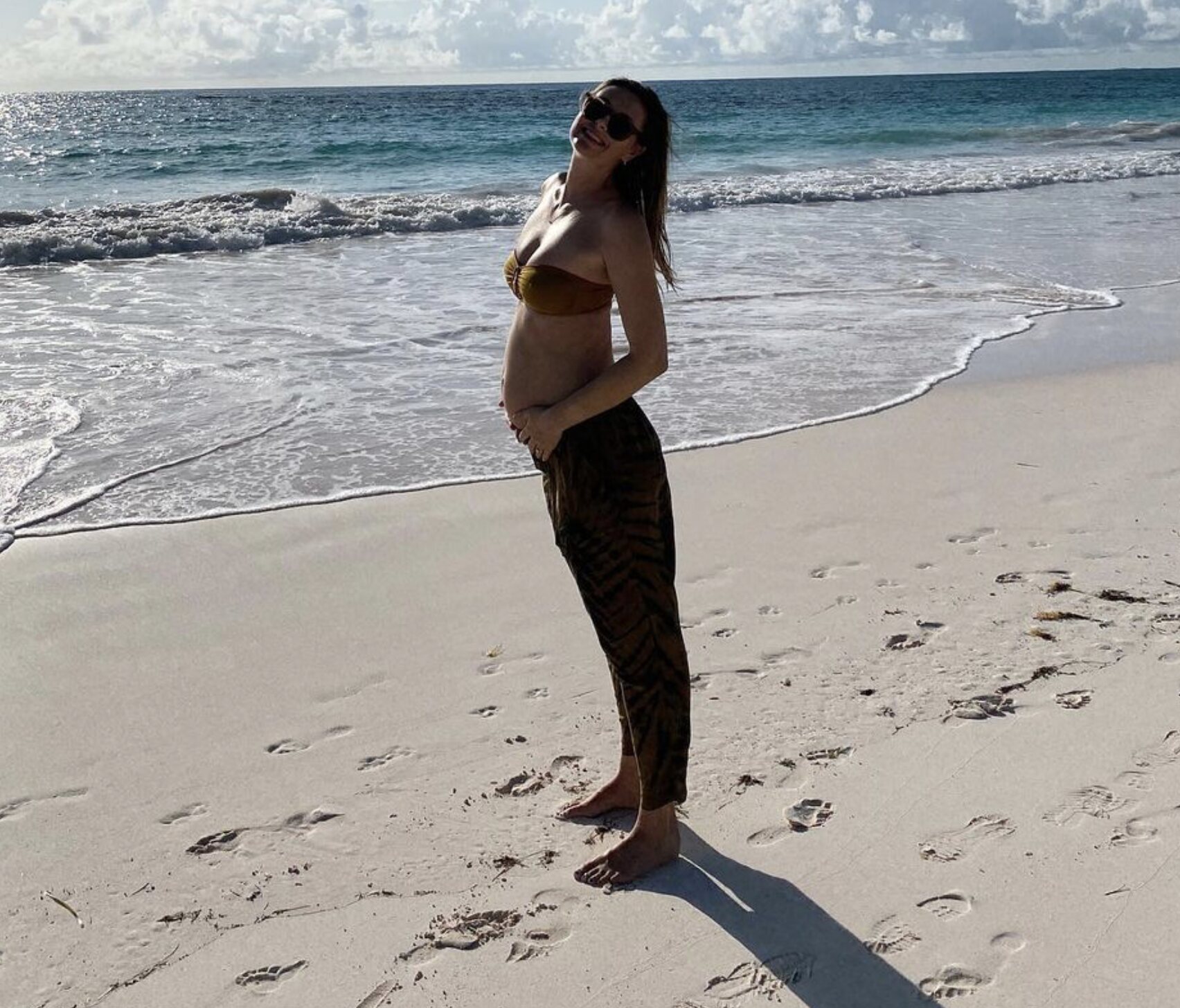 Maria Sharapova presumiendo de embarazo/ Foto: Instagram