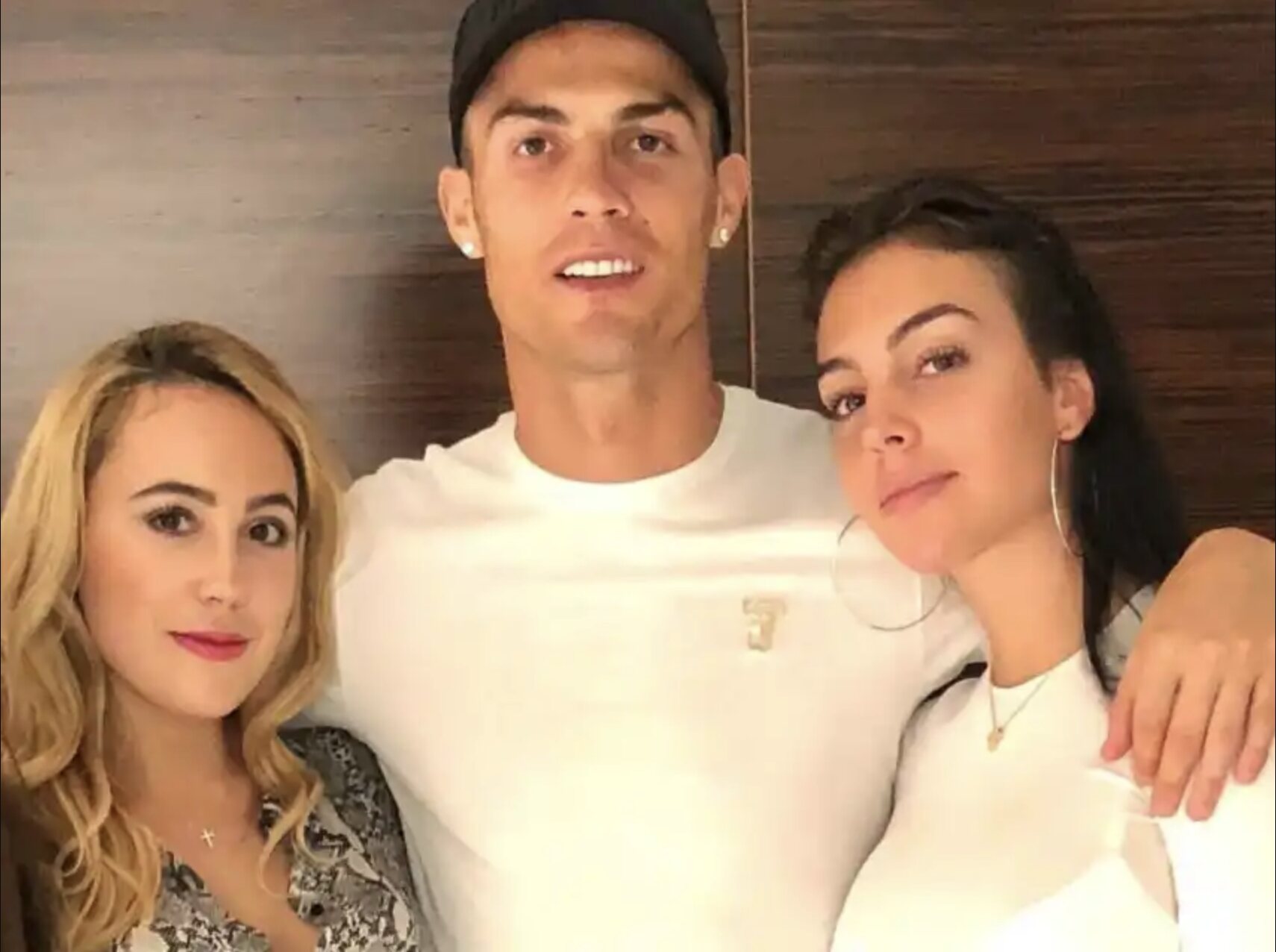 Ivana Rodríguez con Cristiano Ronaldo y su hermana Georgina/ Foto: Instagram