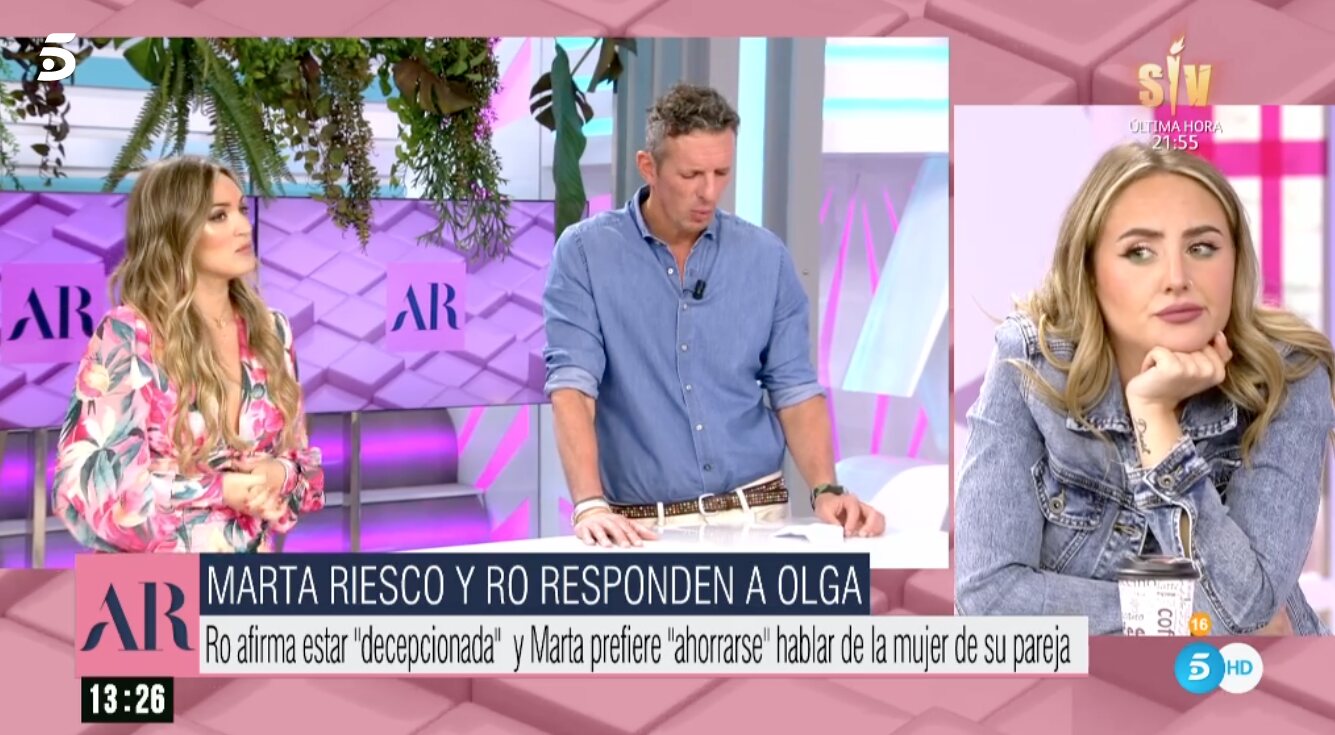 Marta Riesco, dolida por las palabras de Olga Moreno | Foto: Telecinco.es