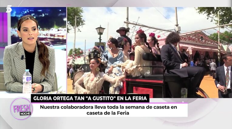 Gloria Camila contesta a Marta Riesco en 'Ya son las ocho'/ Foto: telecinco.es