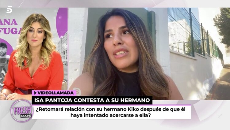 Isa Pantoja comenta la entrevista de su hermano / Foto: Telecinco.es