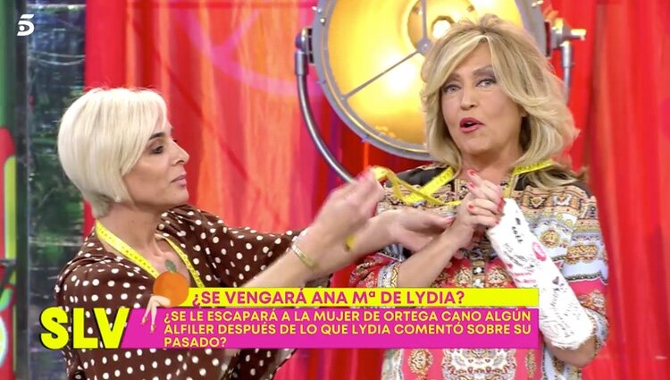 Ana María Aldón y Lydia Lozano en 'Sálvame' / Foto: Telecinco.es