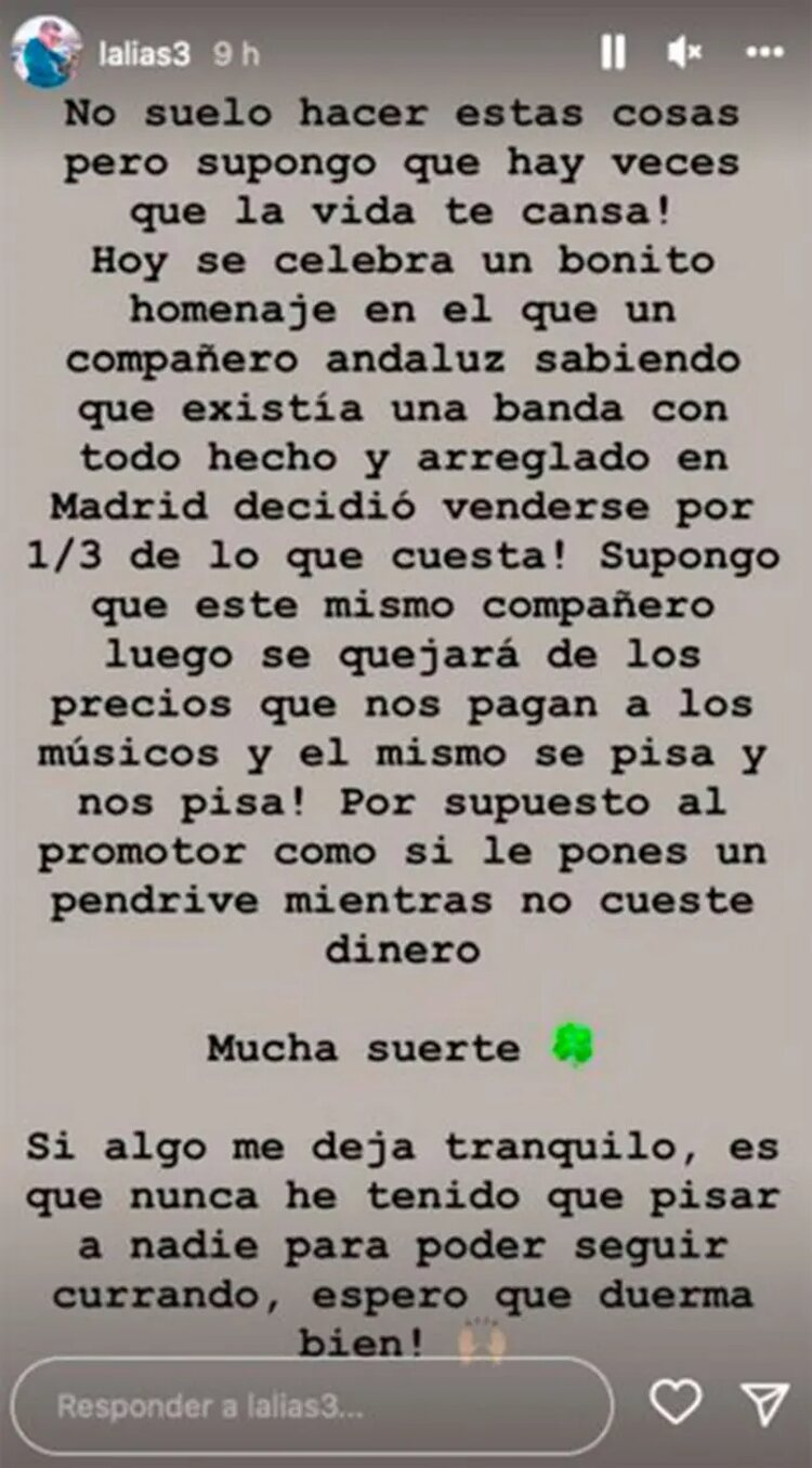 Víctor Elías lo denuncia a través de su cuenta de Instagram