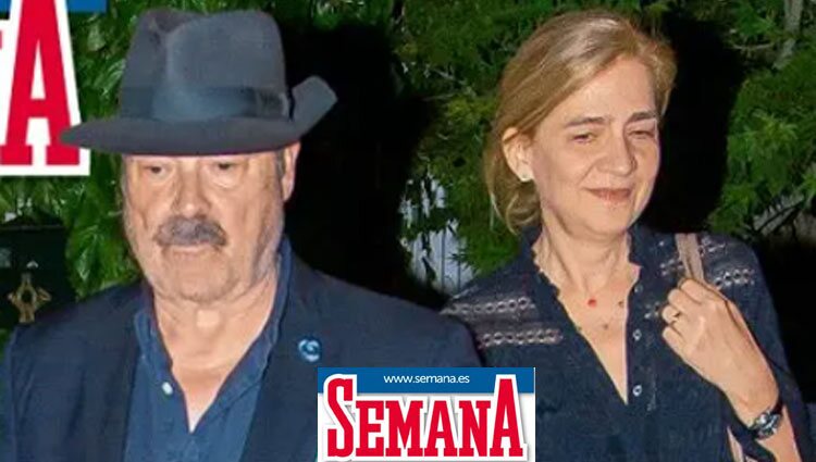La Infanta Cristina y Antonio Resines en Semana