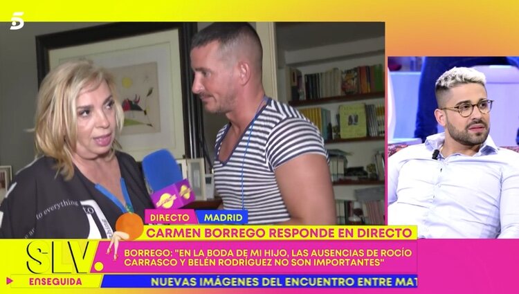 Carmen Borrego abandona su entrevista en 'Sálvame' / Foto: Telecinco.es