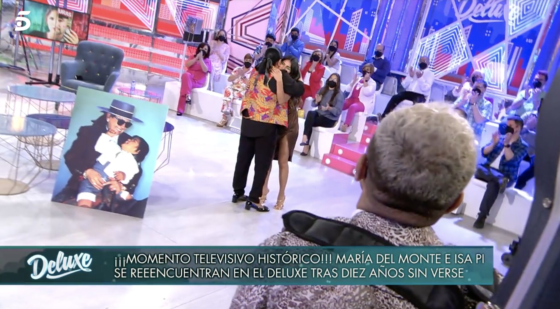 Isa Pantoja no puede evitar llorar al ver a María del Monte | Foto: Telecinco.es