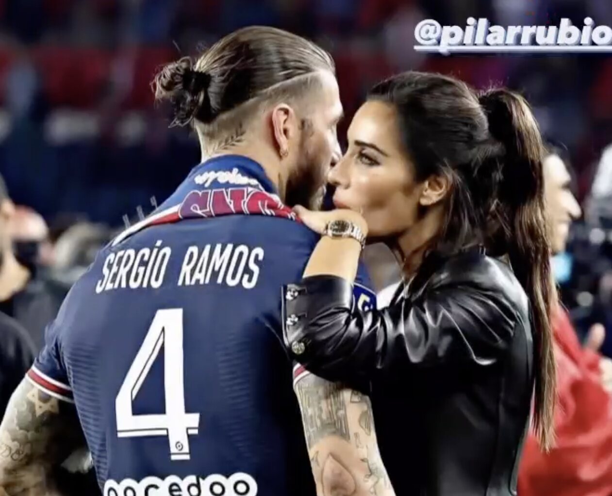Sergio Ramos recibe el apoyo de su mujer/ Foto: Instagram