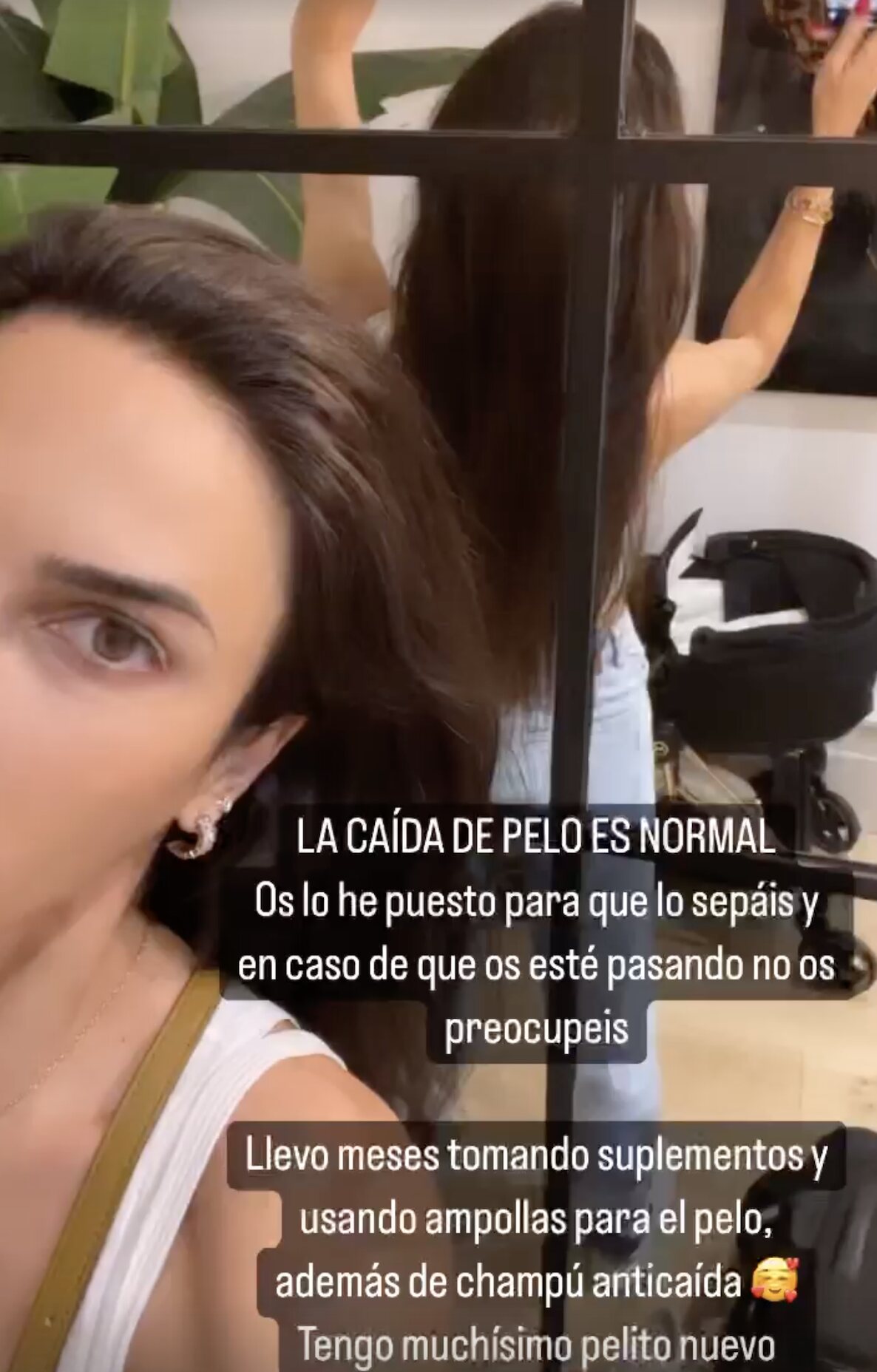 Carla Barber enseña su cabello/ Foto: Instagram