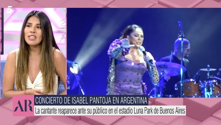 Isa Pantoja habla del concierto de su madre