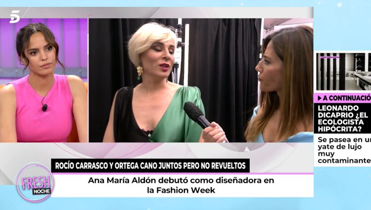 Gloria K habla de la coleción de Ana María Aldón / Foto: Telecinco.es